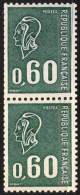 FRANCE - MARIANNE DE BEQUET - ROULETTE  Pair - Phos. - **MNH - 1974 - Coil Stamps