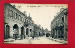 NERONDES GRANDE RUE HOTEL DE VILLE BOUCHERIE POMPE A ESSENCE  CARTE EN BON ETAT - Nérondes