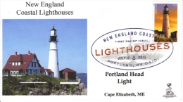 New England Coastal Lighthouses FDC, From Toad Hall Covers! (#4 Of 5) - 2001-2010