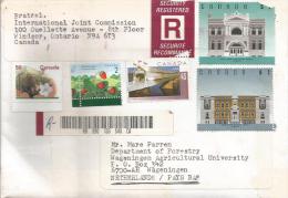 Canada 1996 Windsor Buildings Barcoded Registered Cover - Covers & Documents