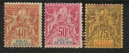 Golfe Du Bénin. 1893. N° 29,30,31.  Neuf * MH - Other & Unclassified