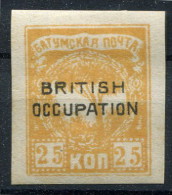 Russie                  9  *    Occupation Britannique - 1919-20 Ocucpación Británica