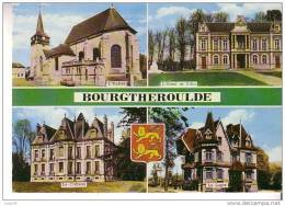 BOURGTHEROULDE  - 4 Vues  :  L´Eglise, L´Hôtel De Ville, Le Château, Le Logis - N°  XN  150 - Bourgtheroulde