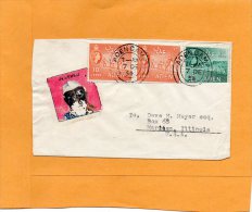 Aden 1954 Cover Mailed To USA - Aden (1854-1963)