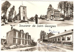 Souvenir De SAINT -GEORGES  ( L'Eglise-Maison Communale - Ecole Des  Salésiens-Ecole Des Soeurs) - Borgworm