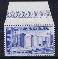 Italy:  Sa 685a , Mi 859  MNH/** Perfo 14 X 13,75, ,hinged At Border - 1946-60: Neufs