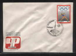 POLAND 1969 XXXVIII POZNAN INTERNATIONAL TRADE FAIR COMM COVER T5 RADIO MAST - Lettres & Documents