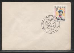 POLAND 1969 BYTOM XXV YEARS PRL POLISH PEOPLE'S REPUBLIC PHILATELIC EXPO COMM CANCEL ON COVER MAP - Covers & Documents