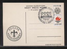 POLAND 1969 XXX ANNIV GERMAN NAZI INVASION OF POLAND WW2 COMM CANCEL SCOUT PC TOMB UNKNOWN SOLDIER WORLD WAR 2 MILITARIA - Briefe U. Dokumente