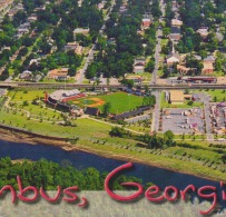 UNITED STATES COLUMBUS, GEORGIA, STADE, STADION, Carefully Folded In The Bottom Right - Columbus