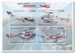 Burundi 2012 Postfris MNH, Red Cross, Helicopter - Neufs