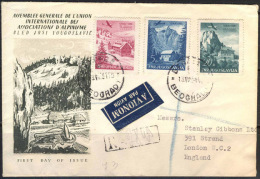 JUGOSLAVIA - YUGOSLAVIA - Airmail Rec. Letter - UIAA Bled - Mountaineers - FDC - 13. VII 1951 - RARE - FDC