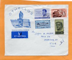 Cyprus Old Cover Mailed To USA - Briefe U. Dokumente