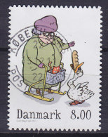 Denmark 2011 BRAND NEW 8.00 Kr Winterstamp - Comics (from Booklet) - Used Stamps