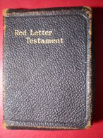 - THE NEW TESTAMENT RED LETTER - NOUVEAU TESTAMENT LETTRE ROUGE - - Christianismus