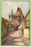 Chatenois (67) Aquarelle Paul Mannsfeld / STZF N° 403 - Chatenois