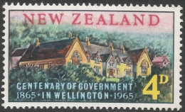 New Zealand. 1965 Centenary Of Government In Wellington. 4d MH - Nuevos