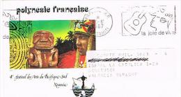 POLINESIA FRANCESE  (FRENCH POLYNESIA ) - FDC 1987 4^ FESTIVAL ARTS PACIFIQUE SUD, NOUMEA - LA JOIE DE VIVRE- RIF.1043 - FDC