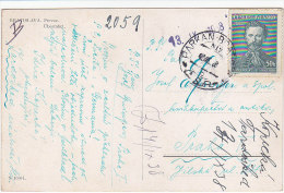 Czechoslovakia Postcard, Cover, Letter, Card. Train Mail Parkan - Bratislava 812.  (K03032) - Brieven En Documenten