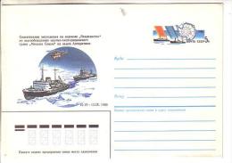 GOOD USSR Postal Cover With Original Stamp 1986 - Antarctic Expedition (mint) - Spedizioni Antartiche