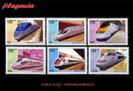 AMERICA. CUBA MINT. 2009 TRENES RÁPIDOS - Neufs