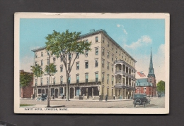 MAINE - Maine - Lewiston - DeWitt Hotel - Old Cars - Lewiston