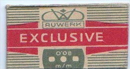 RAZOR BLADE RASIERKLINGE AUWERK EXCLUSIVE  0,08 M/m - Scheermesjes