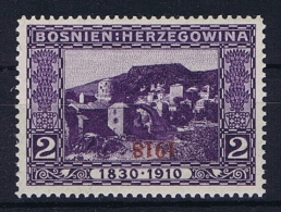 Österreichisch- Bosnien Und Herzegowina Mi 147 K Kopfstehender Aufdruck MH/* - Unused Stamps