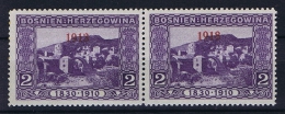 Österreichisch- Bosnien Und Herzegowina Mi 147 Type I  MH/* 1913 Staat 1918 , 1913 Instead Of 1918 + Standard - Unused Stamps