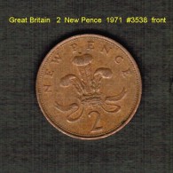 GREAT BRITAIN    2  NEW PENCE  1971  (KM # 916) - 2 Pence & 2 New Pence