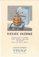 CARTE PARFUMEE HEURE INTIME VIGNY - Vintage (until 1960)