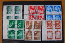 A049 - RUMÄNIEN ROMANIA 6 Viererblöcke 24 Marken Posthörner Usw / 24 Stamps - Blocks Of Four - Posthorns Etc - Verzamelingen
