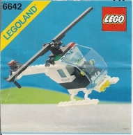 LEGO - LEGOLAND 6642 - Plan Notice (Hélicoptère De La Police) - Piantine