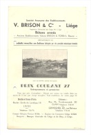 SA V. Brison & Co- GRIVEGNEE -  GLAIN - LIEGE - Catalogue Avec Les Prix Courant 1927 - 4 Photos (xh) - 1900 – 1949