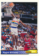 Basket NBA (1993), REGGIE WILLIAMS, N° 146 (G), Denver Nuggets, Upper Deck, Trading Cards... - 1990-1999