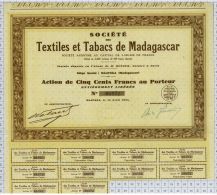 Textiles Et Tabacs De Madagascar à Majunga - Agricoltura