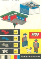 LEGO SYSTEM - Plan Notice 518 - 519 - 520 - 521 (Pad. Pend S 152). - Ontwerpen