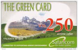 Kenya, KSh 250, The Green Card, 2 Scans.      Expiry : 12-01-2010. - Kenya