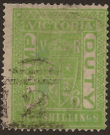 VICTORIA 1884 6/- Stamp Duty SG 271a U UI244 - Used Stamps