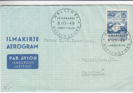 Finlande - Aérogram De 1949 - Lettres & Documents