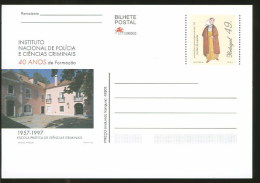 Portugal Carte Entier Postal Institut De Science Criminelle Police Portugal Postal Stationary Institute Criminal Science - Policia – Guardia Civil