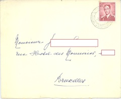 BELGIUM - 3.10.1955 - COVER + LETTER - BAUDOUIN A LUNETTE - MIDDELKERKE LA PLAGE LA PLUS COQUETTE - Lot 9290 - Covers & Documents