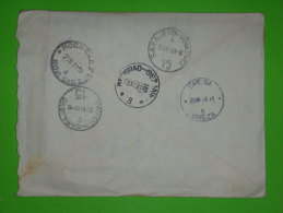 Yugoslavia,Cover,expres Label,letter,railway Seal,Beograd-Sezana 3,Sarajevo-Vinkovci 15,train Stamp,ambulant Post Office - Covers & Documents