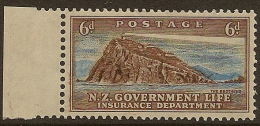 NZ 1947 6d Lighthouse SG L48 HM #AL1366 - Service