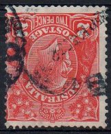 Australie ; Australia ; 1926/28 ; N° Y: 52 ; Ob, Fil.V Inversé " G. V ".  ; Cote Y : 1.00 E. - Usati