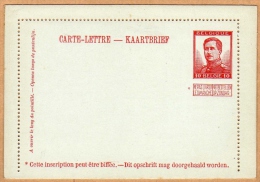 Carte Lettre Entier Postal Non Collé Pellens - Kartenbriefe