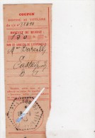 Castagnède 64 Coupon Mandat 1943 - Other & Unclassified