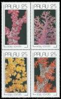 (031 T) Palau  Marine Life / Vie / Corals / Coraux / Korallen  ** / Mnh  Michel 343-46 - Palau