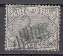 Western Australia  Scott No.  63    USED  Year  1890 - Usados