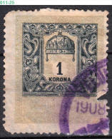 HUNGARY, 1903, Revenue Stamp, CPRSH. 402 - Fiscaux